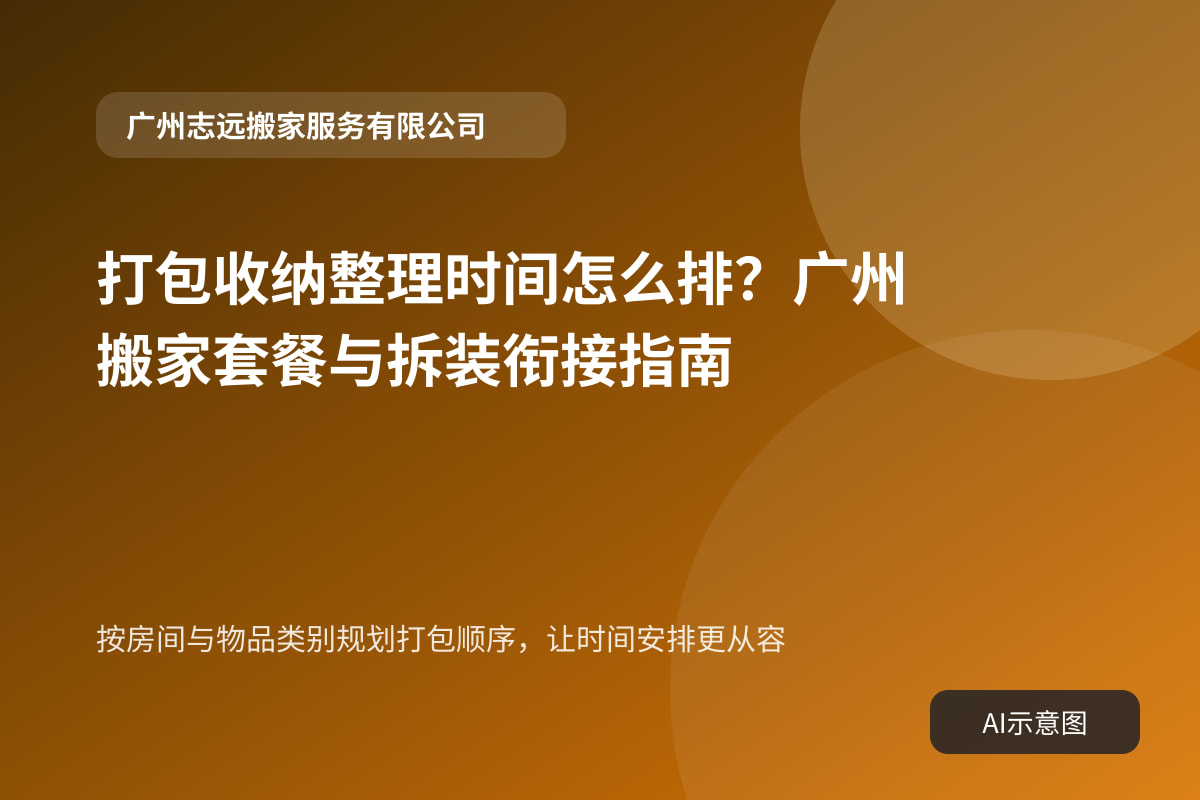 按房间与物品类别规划打包顺序,让时间安排更从容