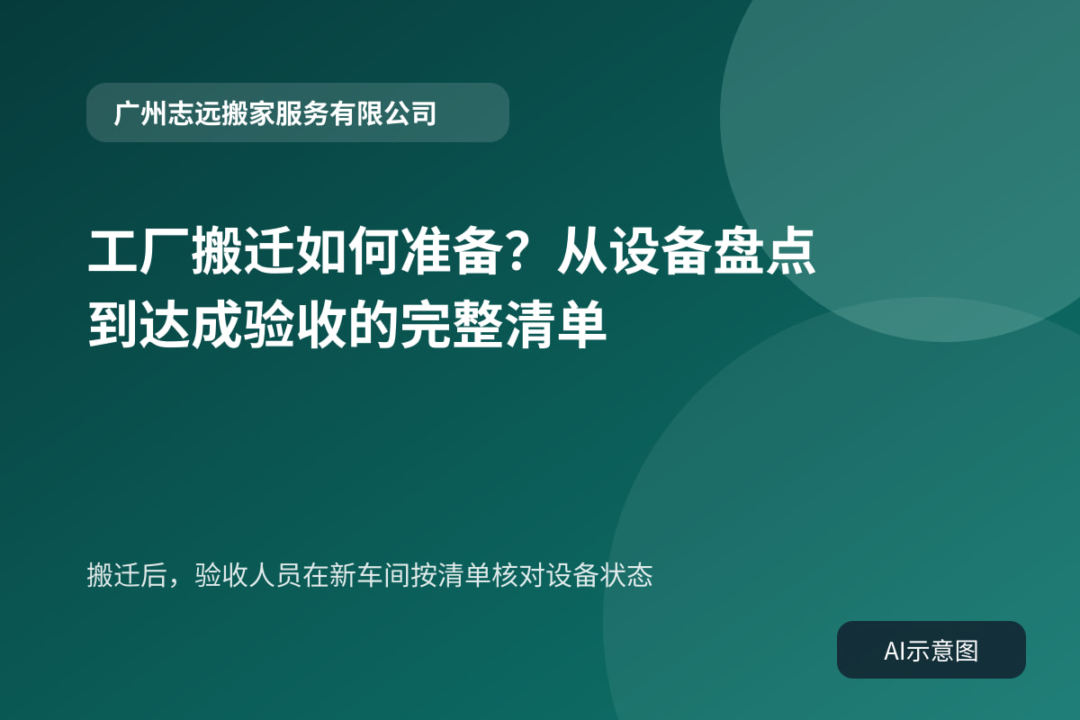 搬迁后,验收人员在新车间按清单核对设备状态
