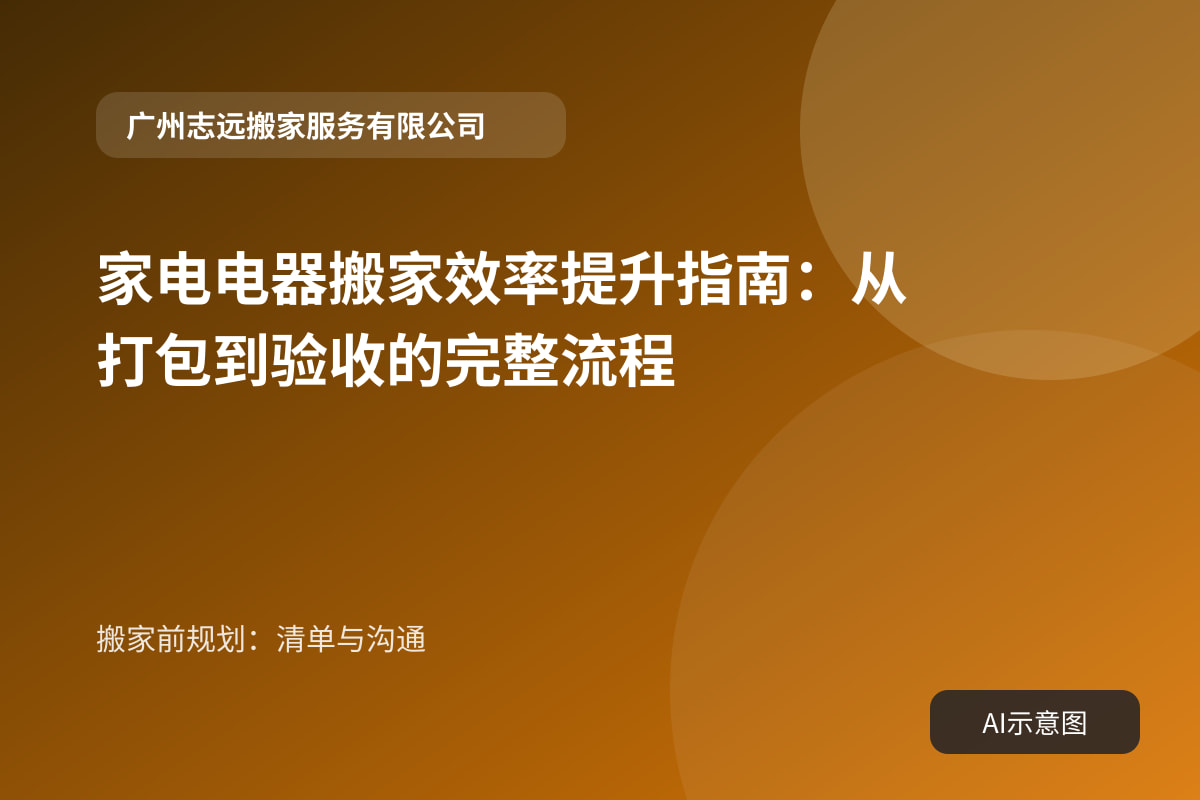搬家前规划:清单与沟通
