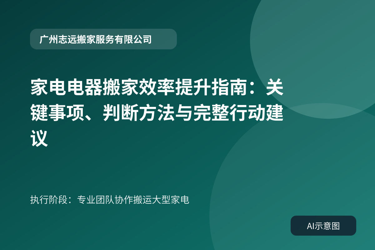 执行阶段:专业团队协作搬运大型家电