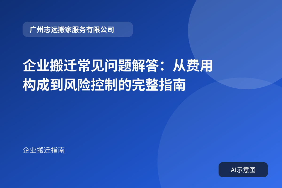 企业搬迁常见问题解答：从费用构成到风险控制的完整指南封面示意图