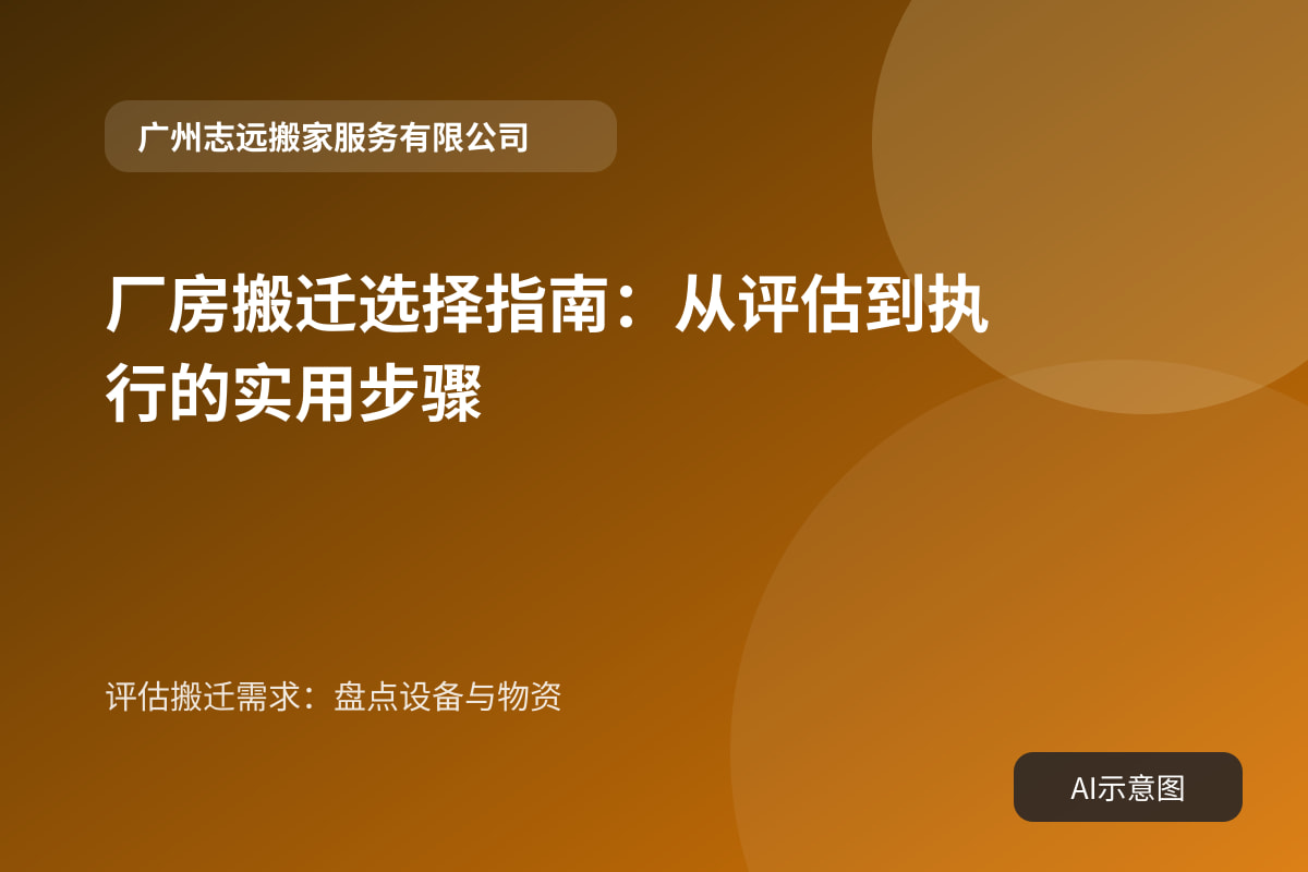 评估搬迁需求:盘点设备与物资