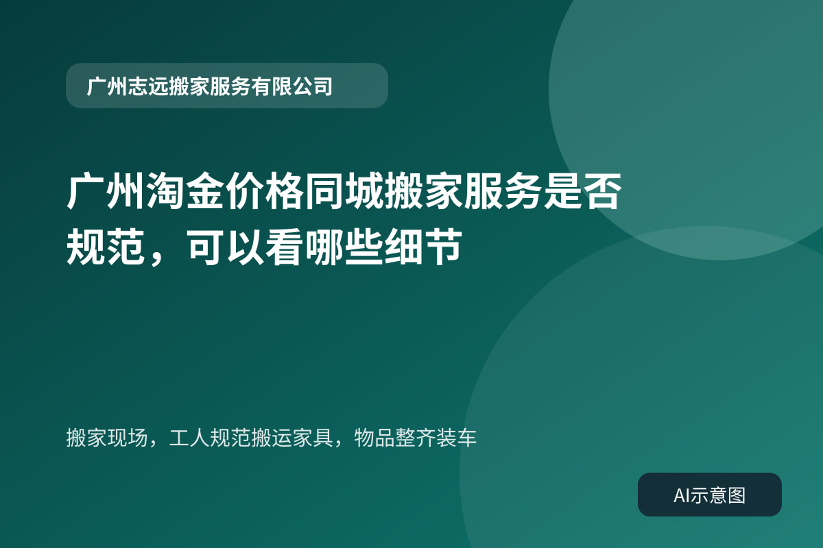 搬家现场，工人规范搬运家具，物品整齐装车