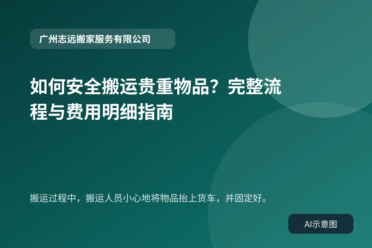 搬运过程中,搬运人员小心地将物品抬上货车,并固定好。