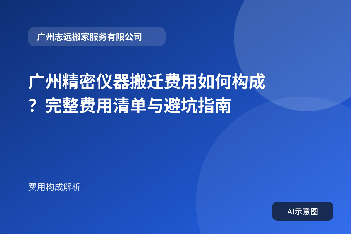 广州精密仪器搬迁费用如何构成?完整费用清单与避坑指南封面示意图