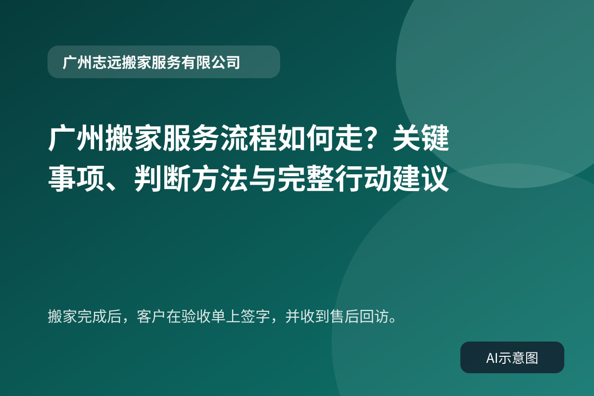 搬家完成后，客户在验收单上签字，并收到售后回访。