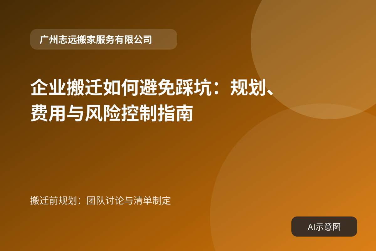 搬迁前规划:团队讨论与清单制定