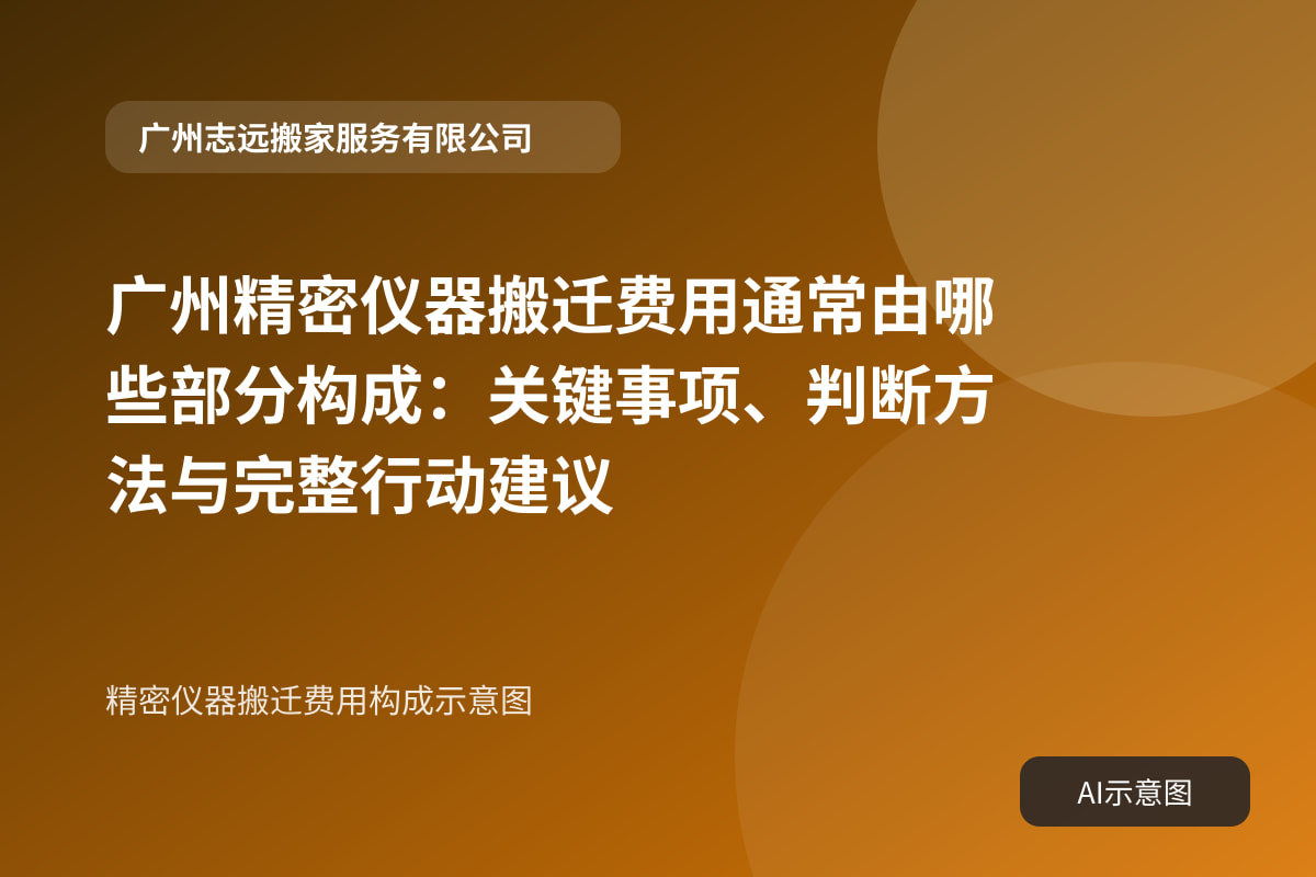 精密仪器搬迁费用构成示意图