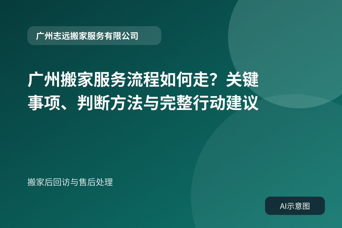 搬家后回访与售后处理