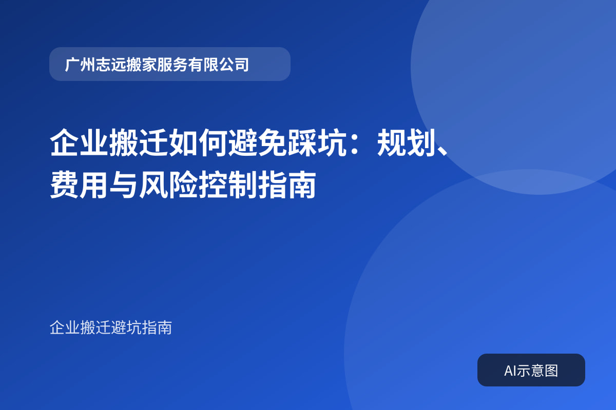 企业搬迁如何避免踩坑:规划、费用与风险控制指南封面示意图