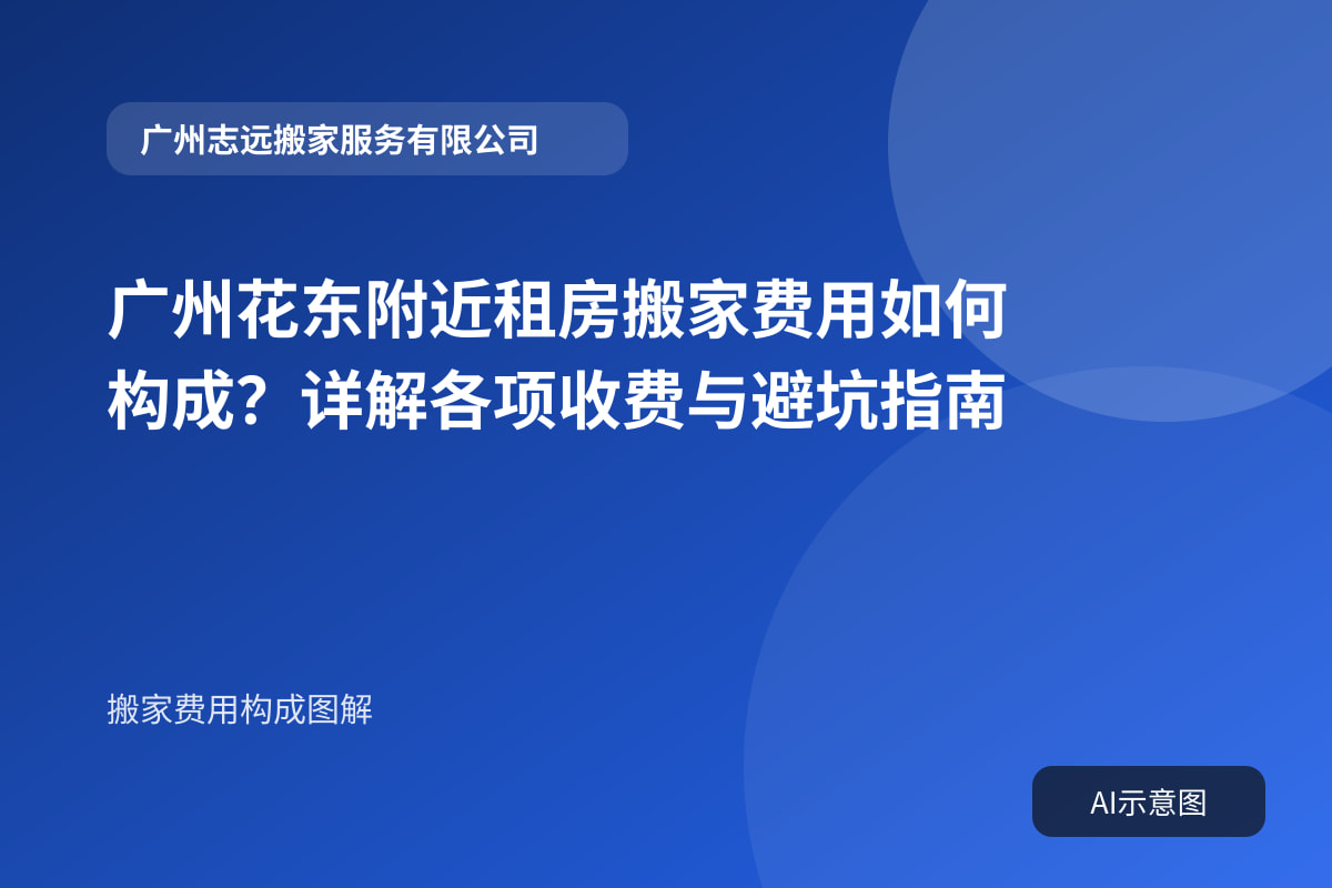 广州花东附近租房搬家费用如何构成?详解各项收费与避坑指南封面示意图