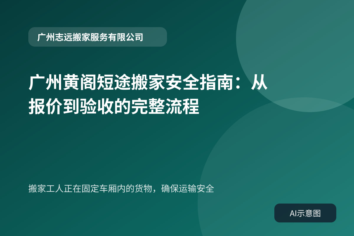 搬家工人正在固定车厢内的货物,确保运输安全